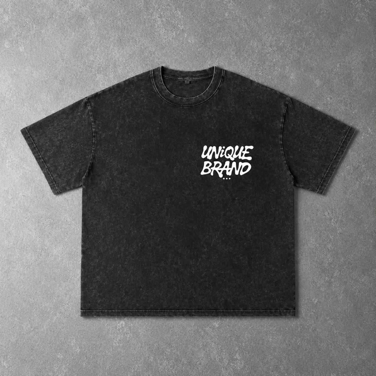 Unique Brand (Black Washed) T-Shirt